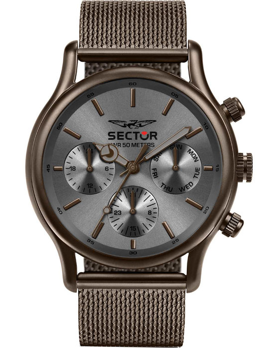 SECTOR 660 Brown Stainless Steel Bracelet