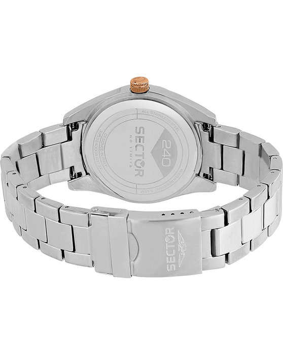 SECTOR 240 Silver Stainless Steel Bracelet