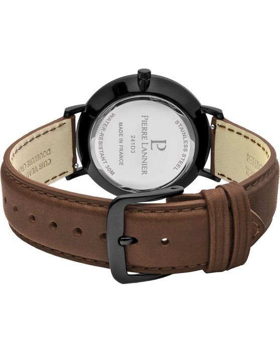 PIERRE LANNIER Nature Brown Leather Strap