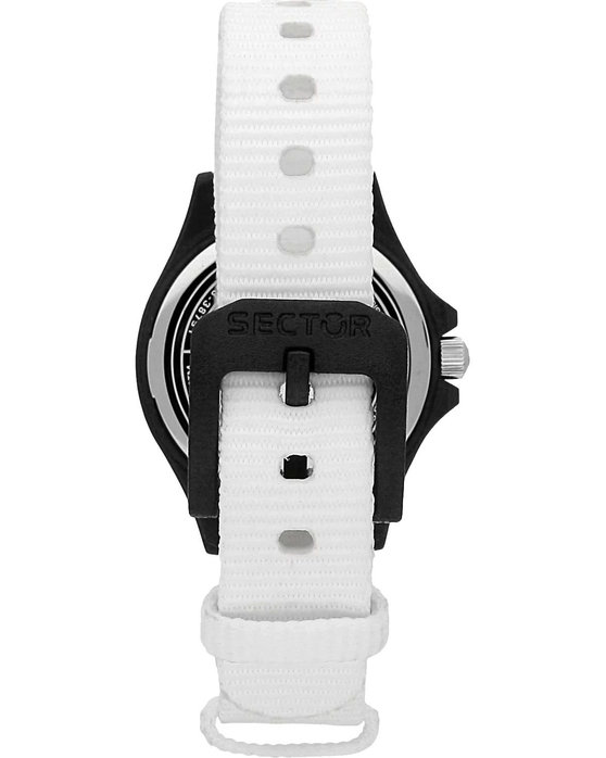 SECTOR Save The Ocean White Fabric Strap