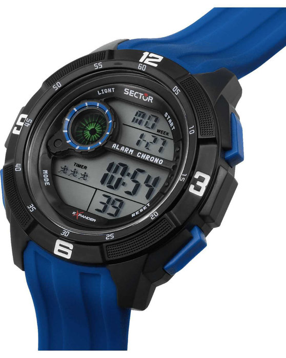 SECTOR EX-04 Chronograph Blue Silicone Strap