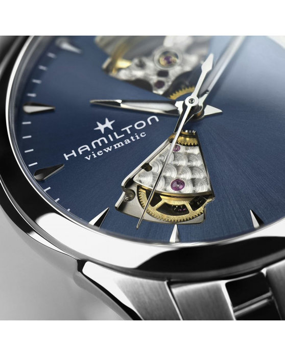 HAMILTON Jazzmaster Open Heart Automatic Silver Stainless Steel Bracelet