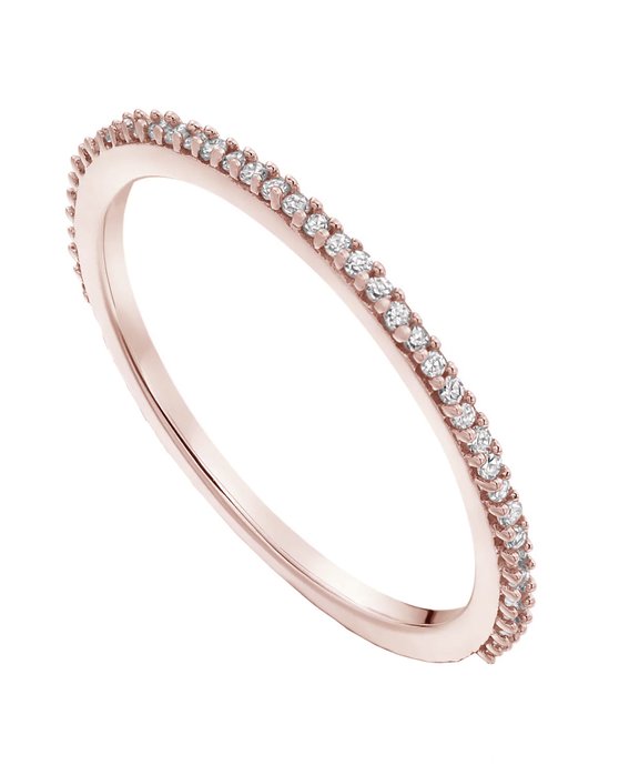 Δαχτυλίδι σειρέ μισόβερο SAVVIDIS από ροζ χρυσό 18Κ με διαμάντια (No 54)