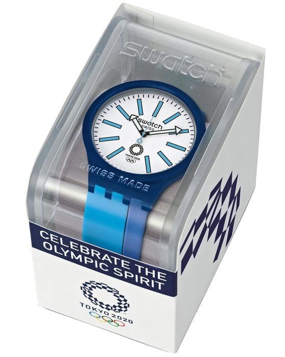 SWATCH BB AI Blue Silicone Strap