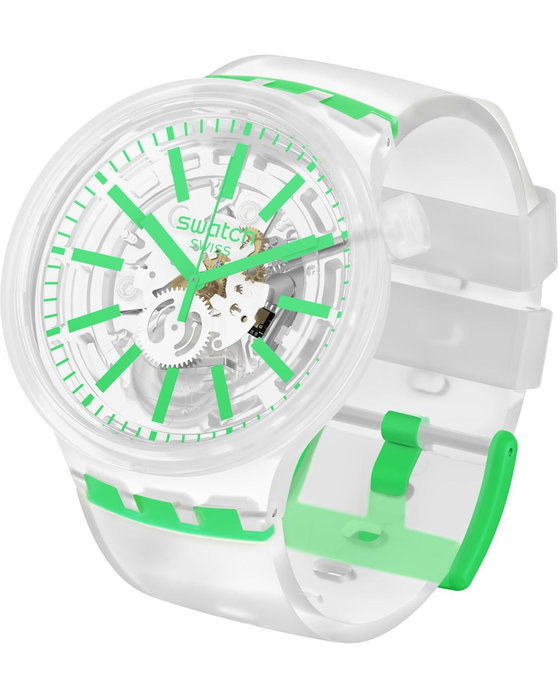 SWATCH Greeninjelly White Silicone Strap