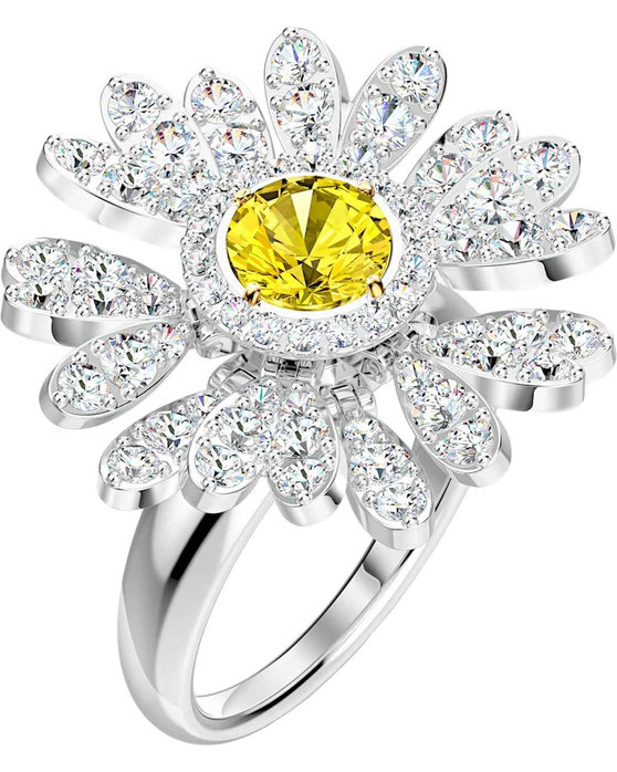 SWAROVSKI Yellow Eternal Flower Ring (No 52)