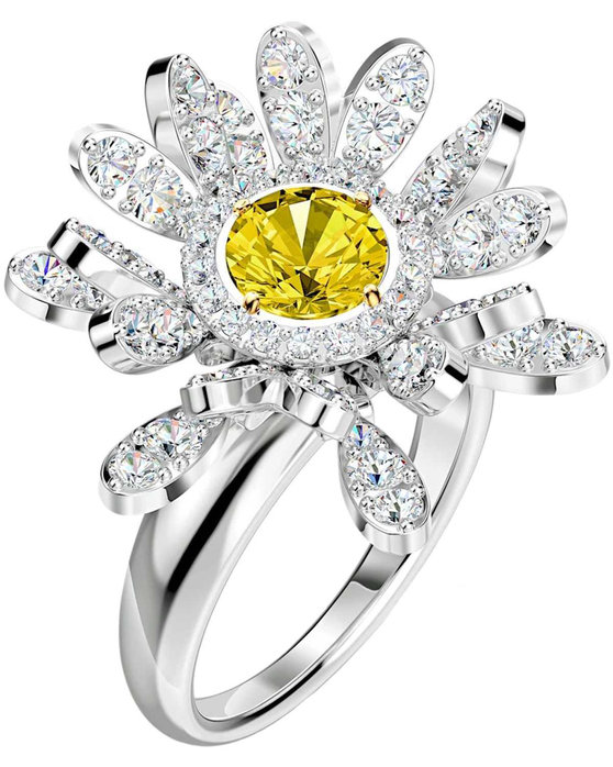 SWAROVSKI Yellow Eternal Flower Ring (No 58)