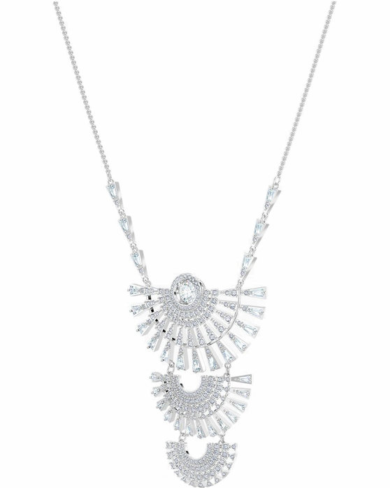 SWAROVSKI White Sparkling Dance Dial Up Necklace