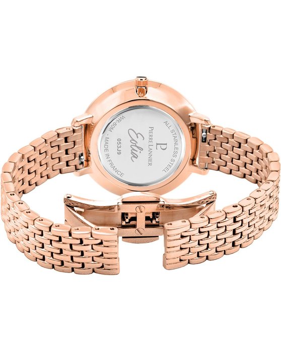 PIERRE LANNIER Eolia Crystals Rose Gold Stainless Steel Bracelet