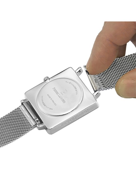 PIERRE LANNIER Lecare Silver Stainless Steel Bracelet