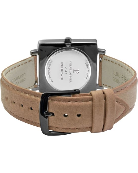 PIERRE LANNIER Dune Brown Leather Strap