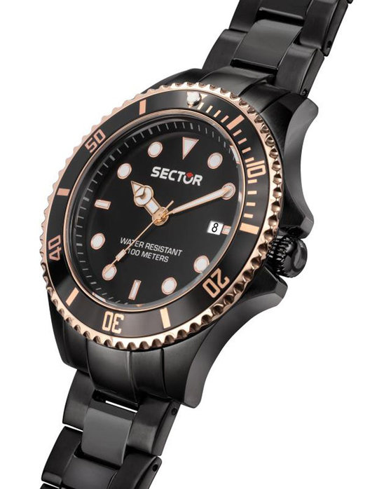 SECTOR 230 Black Stainless Steel Bracelet