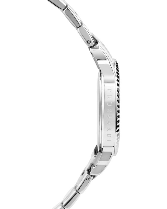 TRUSSARDI T-Bent Silver Stainless Steel Bracelet