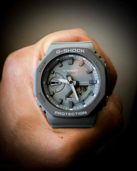 CASIO G-SHOCK Chronograph Grey Rubber Strap