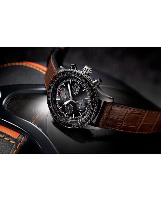 HAMILTON Khaki Aviation Converter Automatic Chronograph Brown Leather Strap