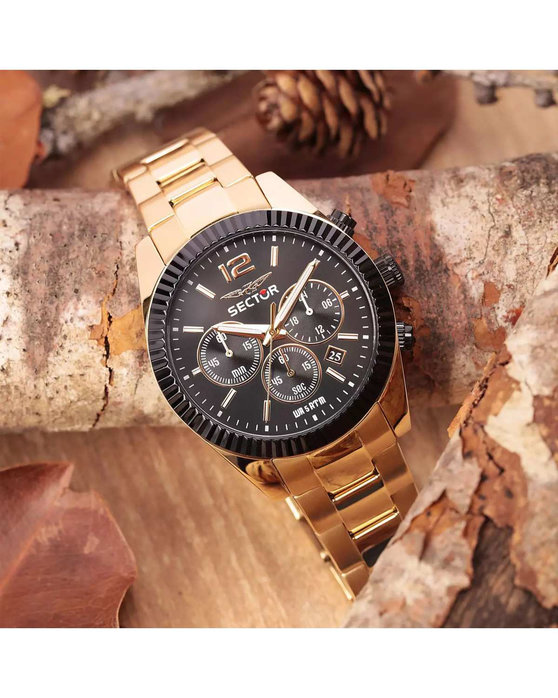 SECTOR 240 Chronograph Gold Stainless Steel Bracelet