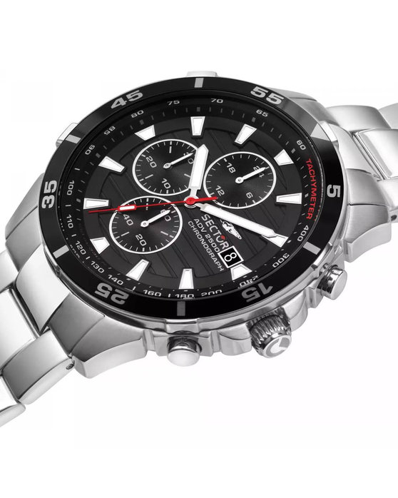 SECTOR ADV2500 Chronograph Silver Stainless Steel Bracelet