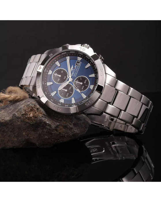 SECTOR ADV2500 Chronograph Silver Stainless Steel Bracelet