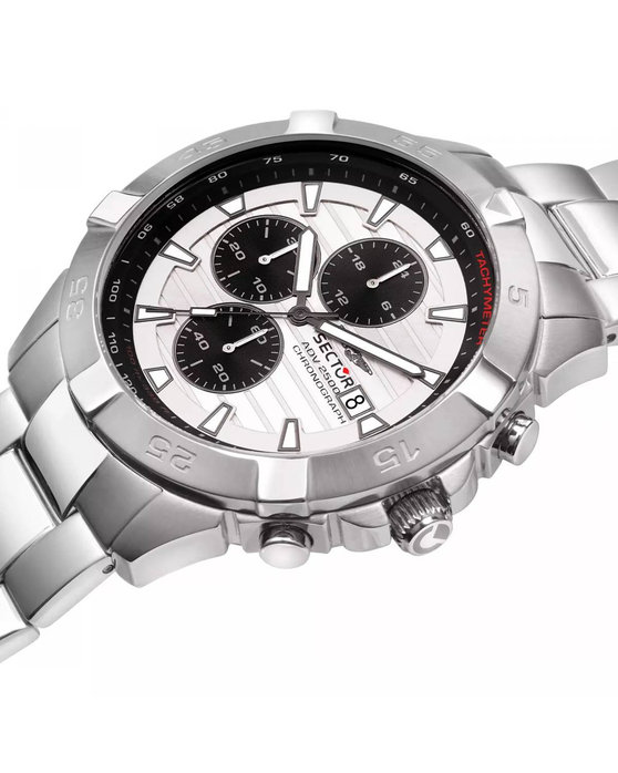 SECTOR ADV2500 Chronograph Silver Stainless Steel Bracelet