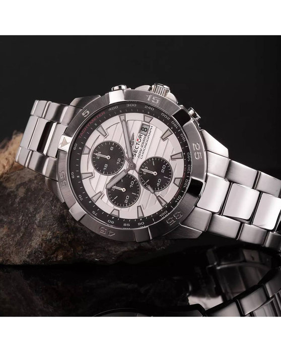 SECTOR ADV2500 Chronograph Silver Stainless Steel Bracelet