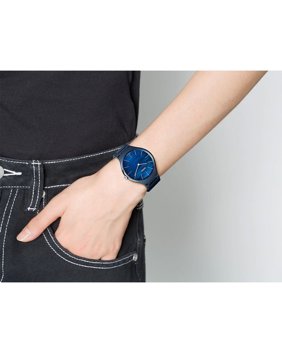 RADO True Thinline Blue Ceramic Bracelet (R27005902)