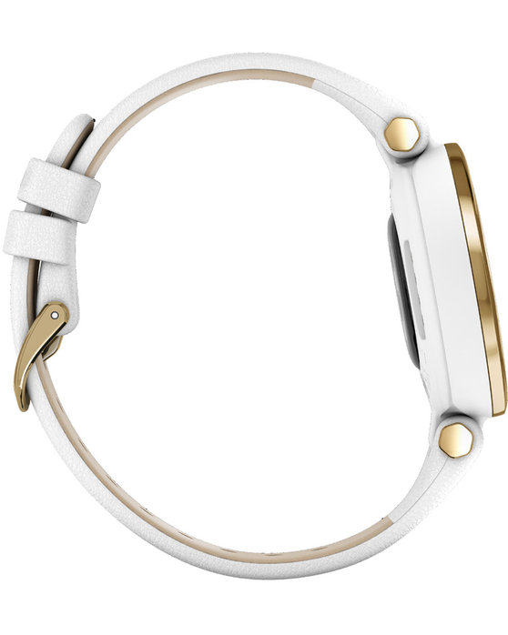 GARMIN Lily™ Classic Light Gold & White Leather Band