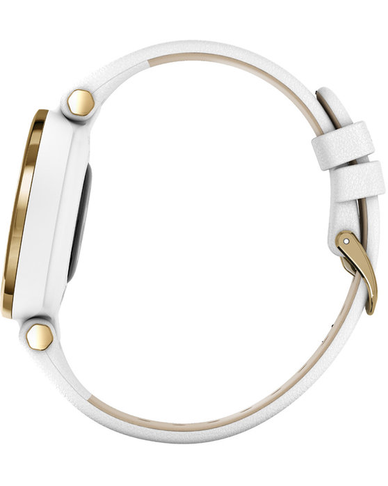 GARMIN Lily™ Classic Light Gold & White Leather Band