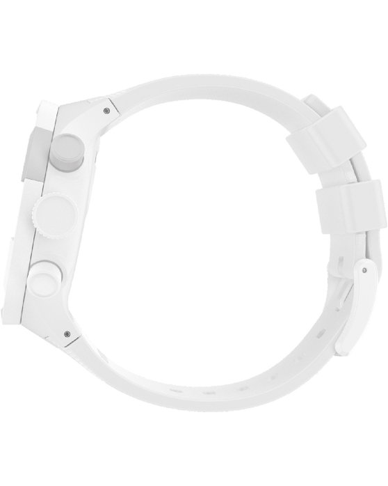 SWATCH Big Bold Chequered White Chronograph White Silicone Strap