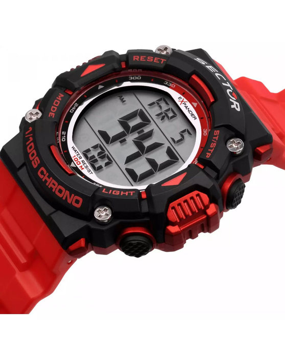 SECTOR EX-32 Chronograph Red Plastic Strap