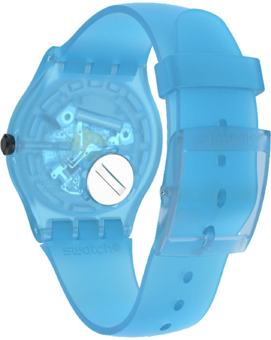 SWATCH Ocean Blur Blue Silicone Strap