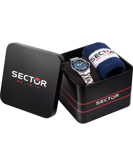 SECTOR 230 Silver Metallic Bracelet Gift Set