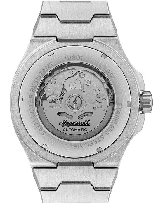 INGERSOLL Carroll Automatic Silver Stainless Steel Bracelet