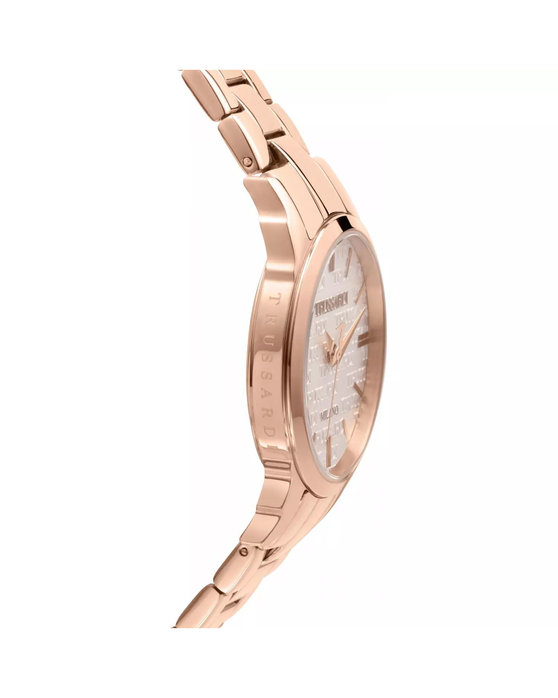 TRUSSARDI T-Bent Rose Gold Metallic Bracelet