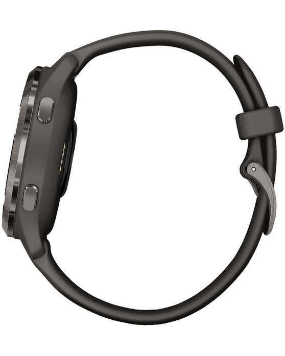 GARMIN Venu 2S Slate Bezel with Graphite Case and Grey Silicone Band