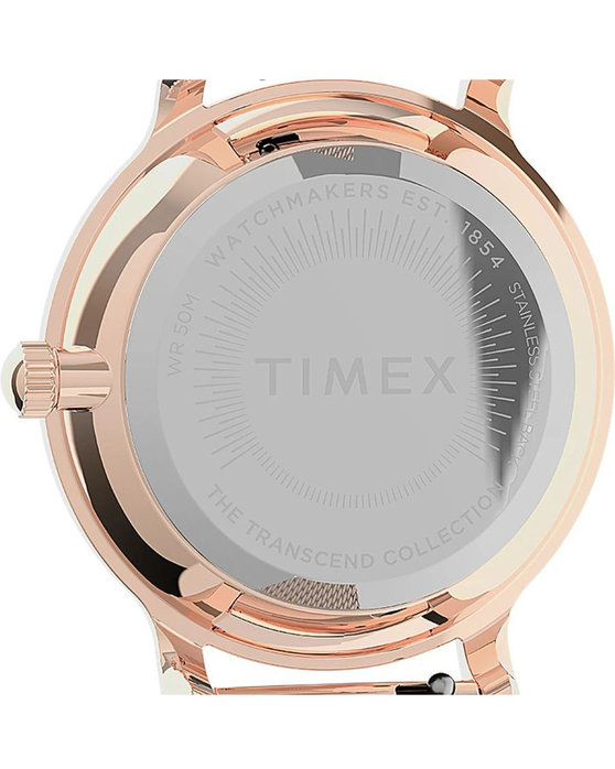 TIMEX Transcend Rose Gold Stainless Steel Bracelet