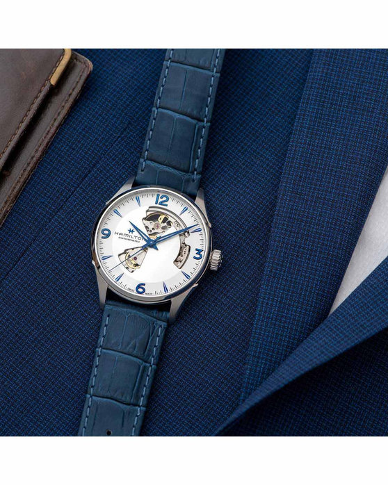 HAMILTON Jazzmaster Automatic Blue Leather Strap