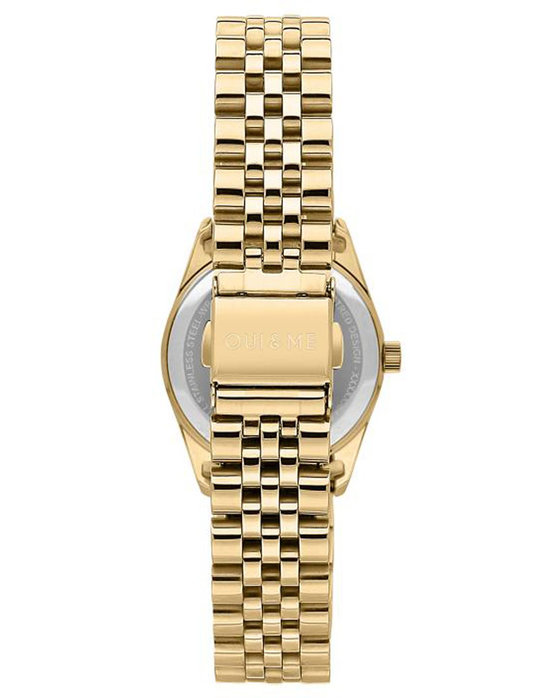 OUI&ME Coquette Diamonds Gold Stainless Steel Bracelet