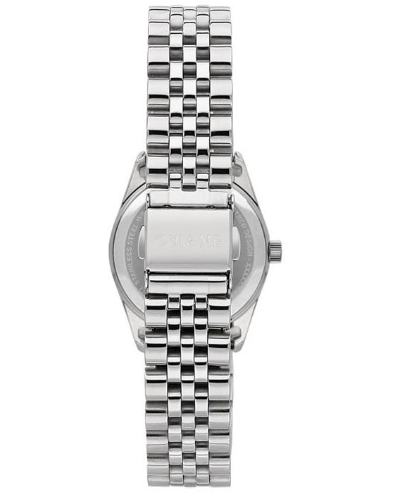 OUI&ME Coquette Diamonds Silver Stainless Steel Bracelet