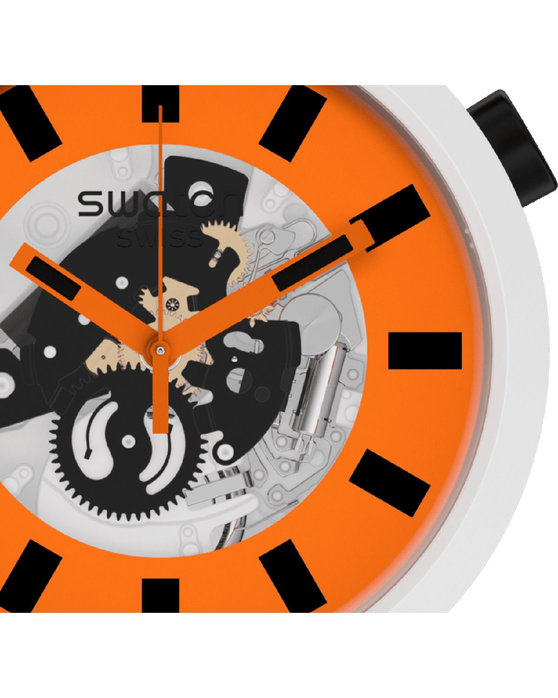 SWATCH Big Bold Orack Black Bio-Sourced Material Strap