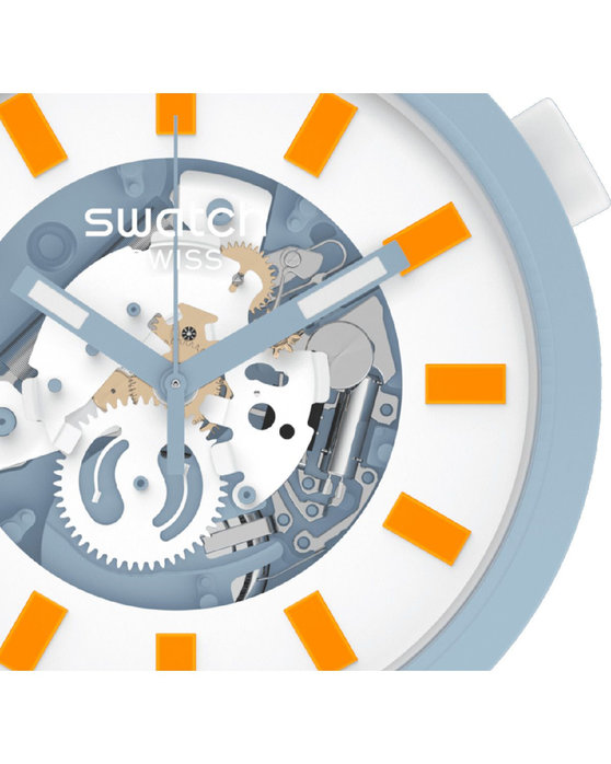 SWATCH Big Bold Blite White Bio-Sourced Material Strap