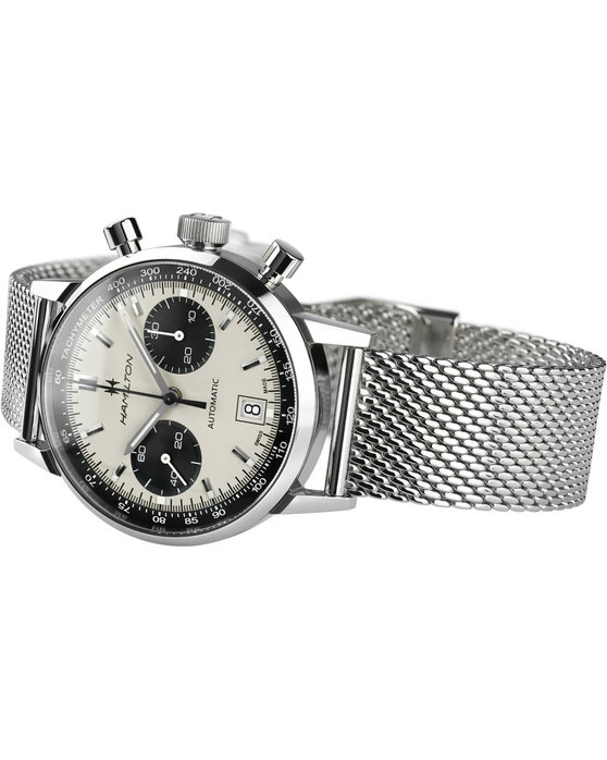 HAMILTON Intra-Matic Automatic Chronograph Silver Stainless Steel Bracelet