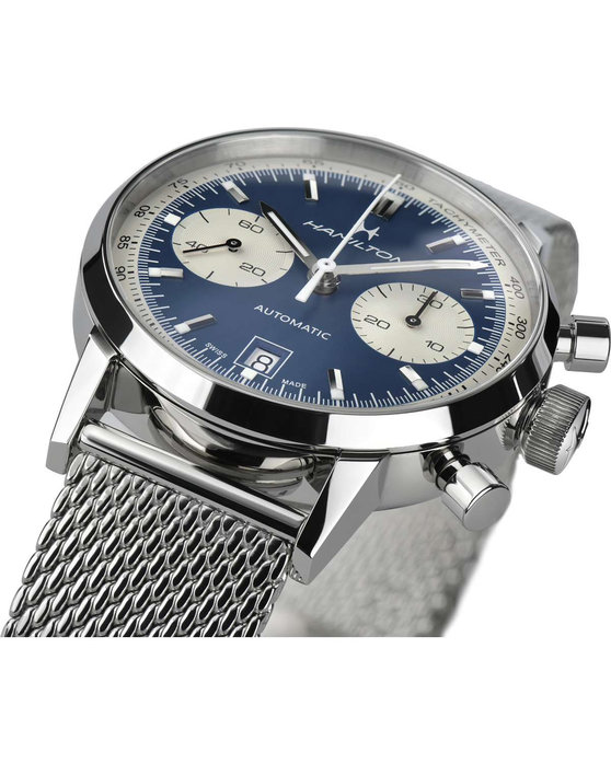 HAMILTON Intra-Matic Automatic Chronograph Silver Stainless Steel Bracelet