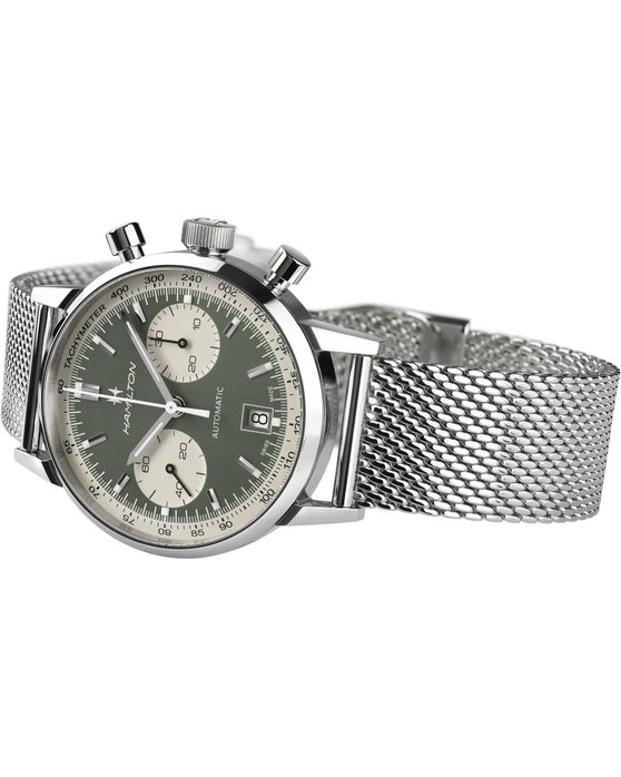 HAMILTON Intra-Matic Automatic Chronograph Silver Stainless Steel Bracelet