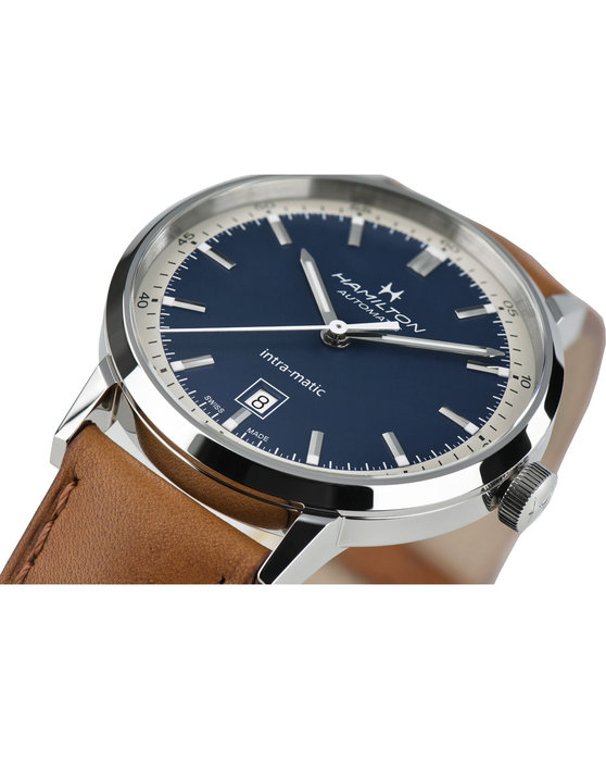 HAMILTON Intra-Matic Automatic Brown Leather Strap