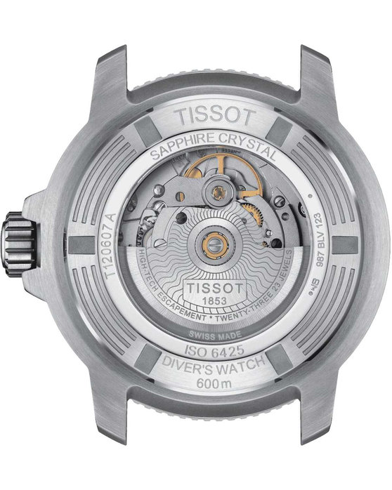 TISSOT Seastar 2000 Professional Powermatic 80 Automatic Black Rubber Strap