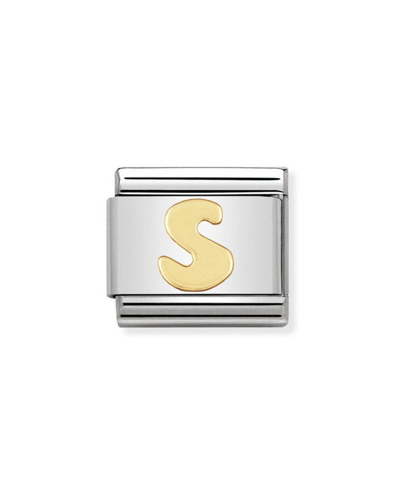 Σύνδεσμος (Link) NOMINATION - Γράμμα S σε χρυσό 18Κ