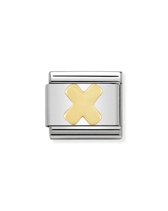 Σύνδεσμος (Link) NOMINATION - Γράμμα X σε χρυσό 18Κ
