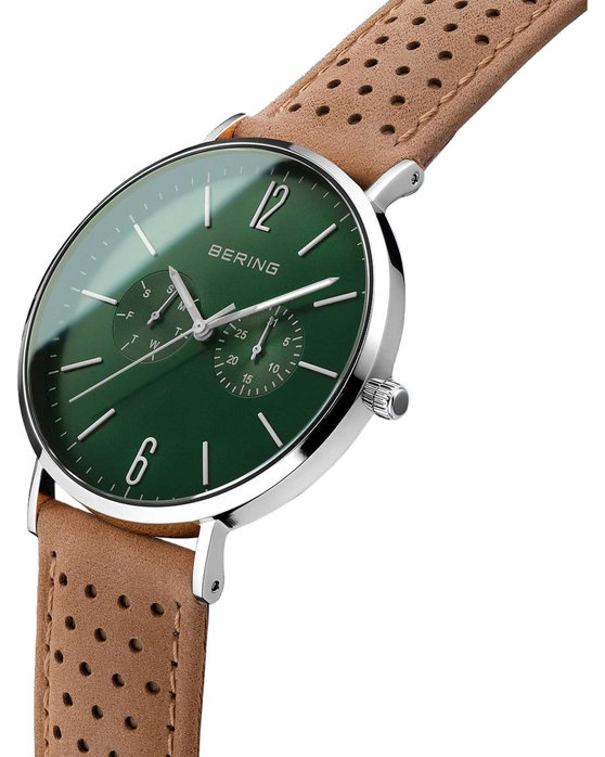 BERING Classic Brown Leather Strap