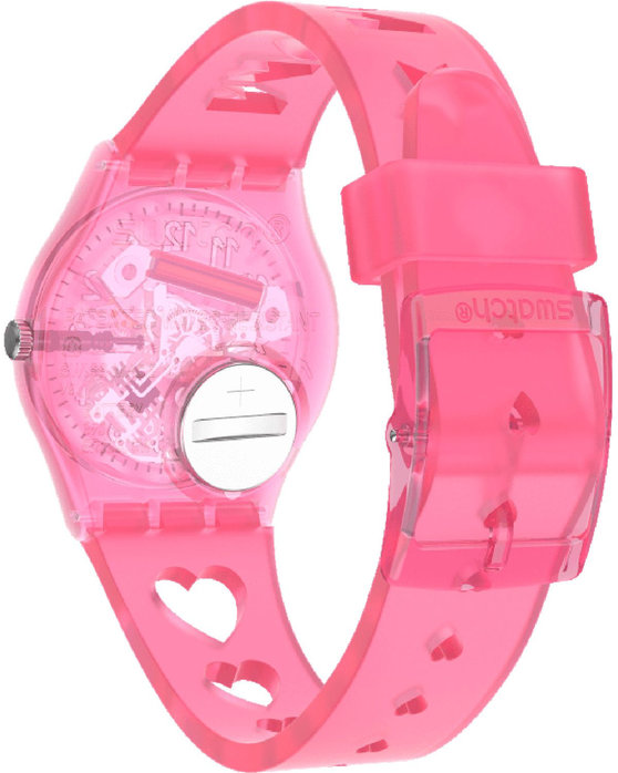 SWATCH Love With All the Alphabet Pink Blue Silicone Strap