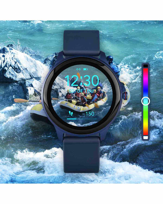 MAREA Smartwatch Blue Rubber Strap